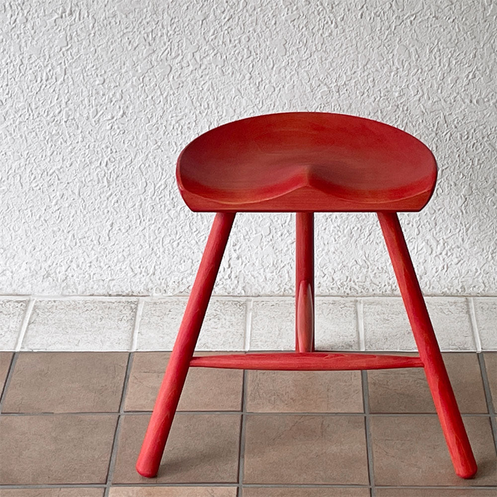  【用賀店】ワーナー Werner シューメーカーチェア Shoemaker Chair NO.49 スツール ビーチ材 カスタム塗装品 レッド ラーズ・ワーナー デンマーク 買取させていただきました。