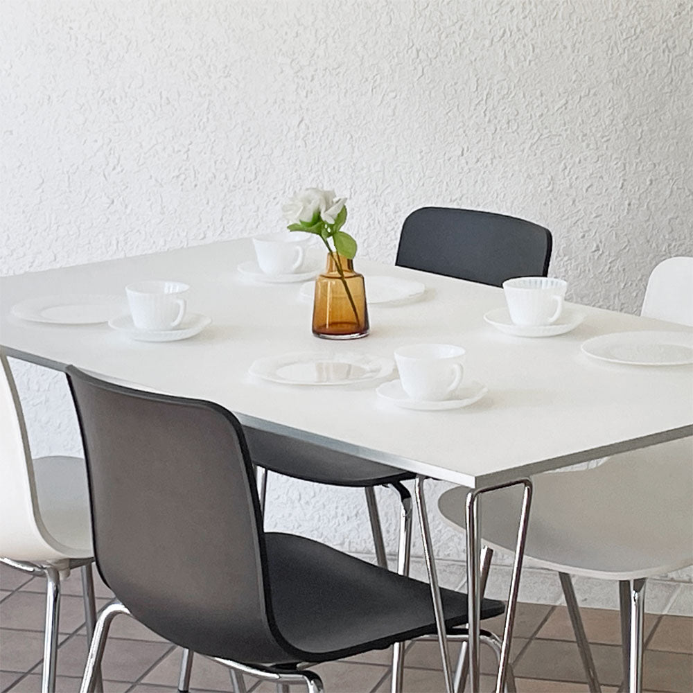 フリッツハンセン Fritz Hansen 長方形テーブル ダイニングテーブル B637 W140cm Bテーブル ピート・ハイン / アルネ・ヤコブセン / ブルーノ・マットソン 北欧 デンマーク ～着脱可能な美しいスパンレッグの長方形テーブル～