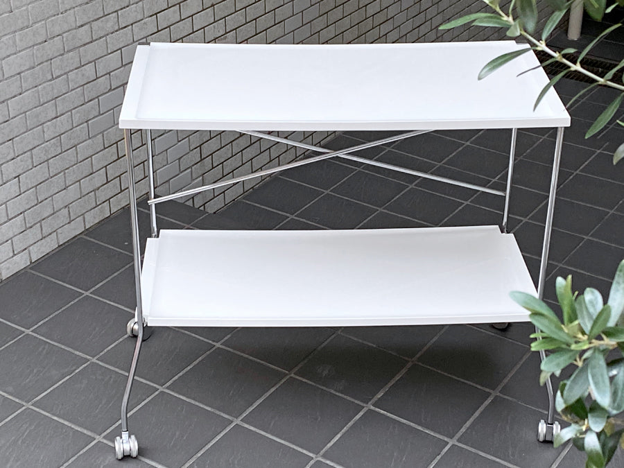 カルテル Kartell フリップ Flip 折り畳み式 キッチンワゴン テーブル ホワイト アントニオ・チッテリオ ～デザインされた変形～