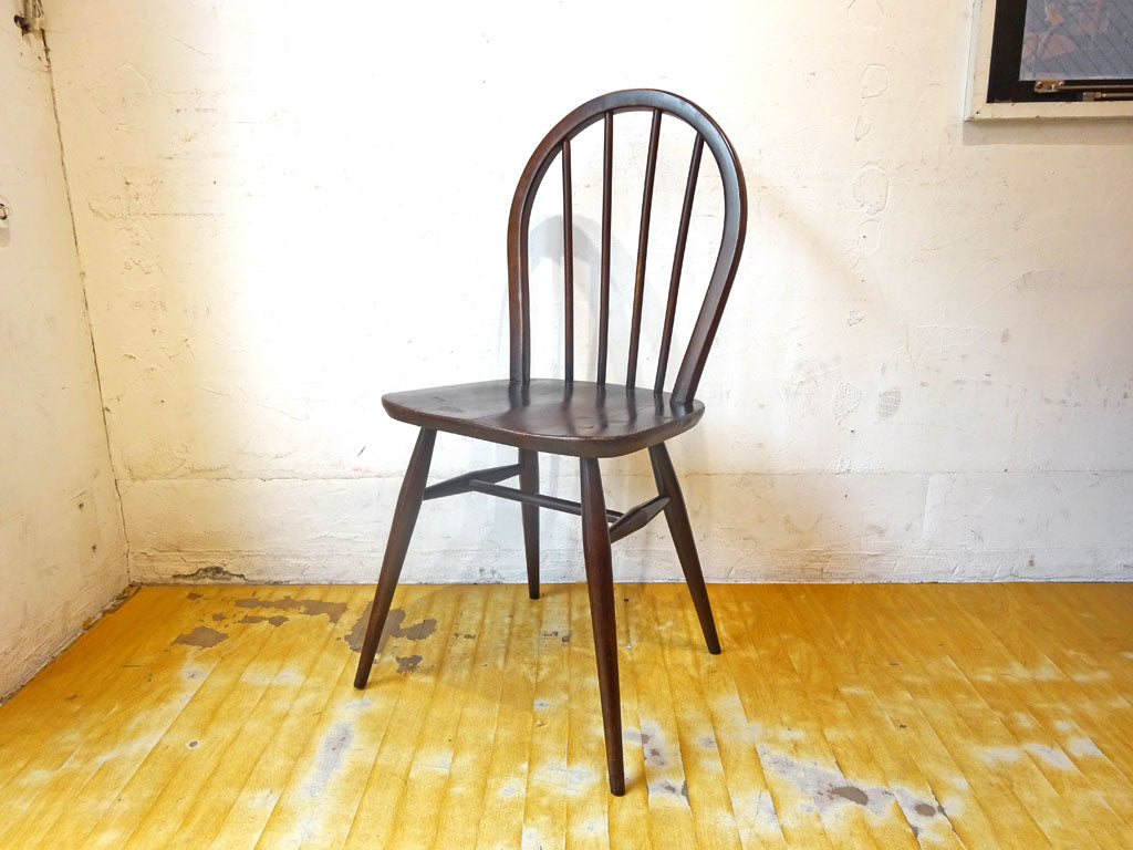 アーコール Ercol フープバックチェア スポークバックチェア ダイニングチェア エルム材 UKビンテージ 英国家具 下北沢店 中古品 買い取りしました。