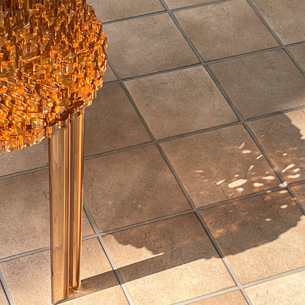 カルテル Kartell ティーテーブル ハイ T-TABLE サイドテーブル ブラック φ50×H44cm パトリシア・ウルキオラ イタリア 定価￥51,500- 　～庭にも宝石を。場所を選ばない、至高の輝き～