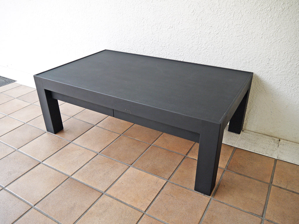 タイム＆スタイル TIME＆STYLE ホリゾンタル テーブル Horizontal table 廃盤モデル タモブラック センターテーブル ローテーブル 引き出し付き T-475WD TABK 新着商品 買い取りしました。