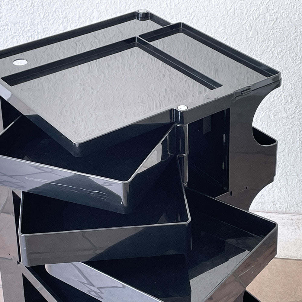 ビーライン B-LINE ボビーワゴン Boby Wagon 3段3トレイ ジョエ・コロンボ Joe Colombo ブラック イタリア MoMA ～世界的ベストセラーのツールボックスワゴン～