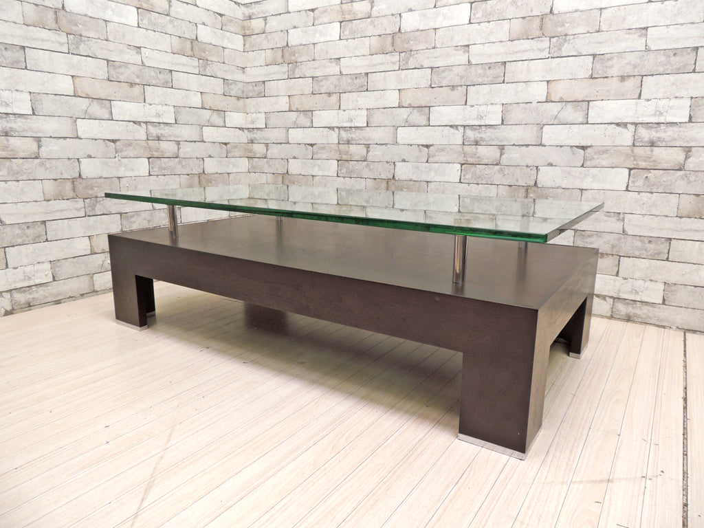 クラスティーナ Crastina ソリダス SOLIDUS ガラステーブル センターテーブル モダンデザイン  中古品 買い取りしました。