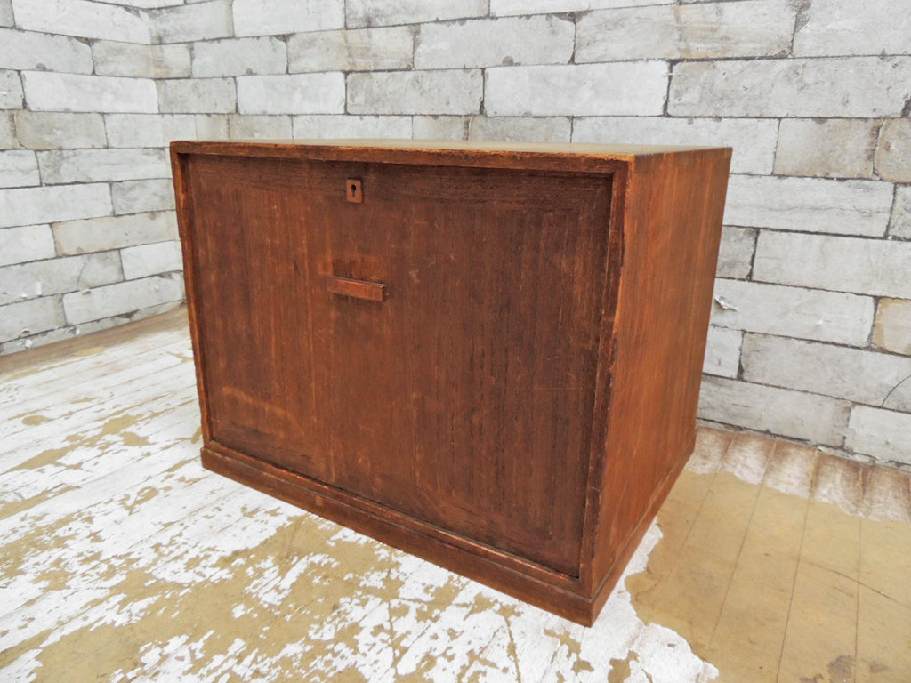 ジャパンビンテージ Japan Vintage 古い木味の小引き出し 桐 竹釘 抽斗6杯 収納棚 古家具 中古品 買い取りしました。
