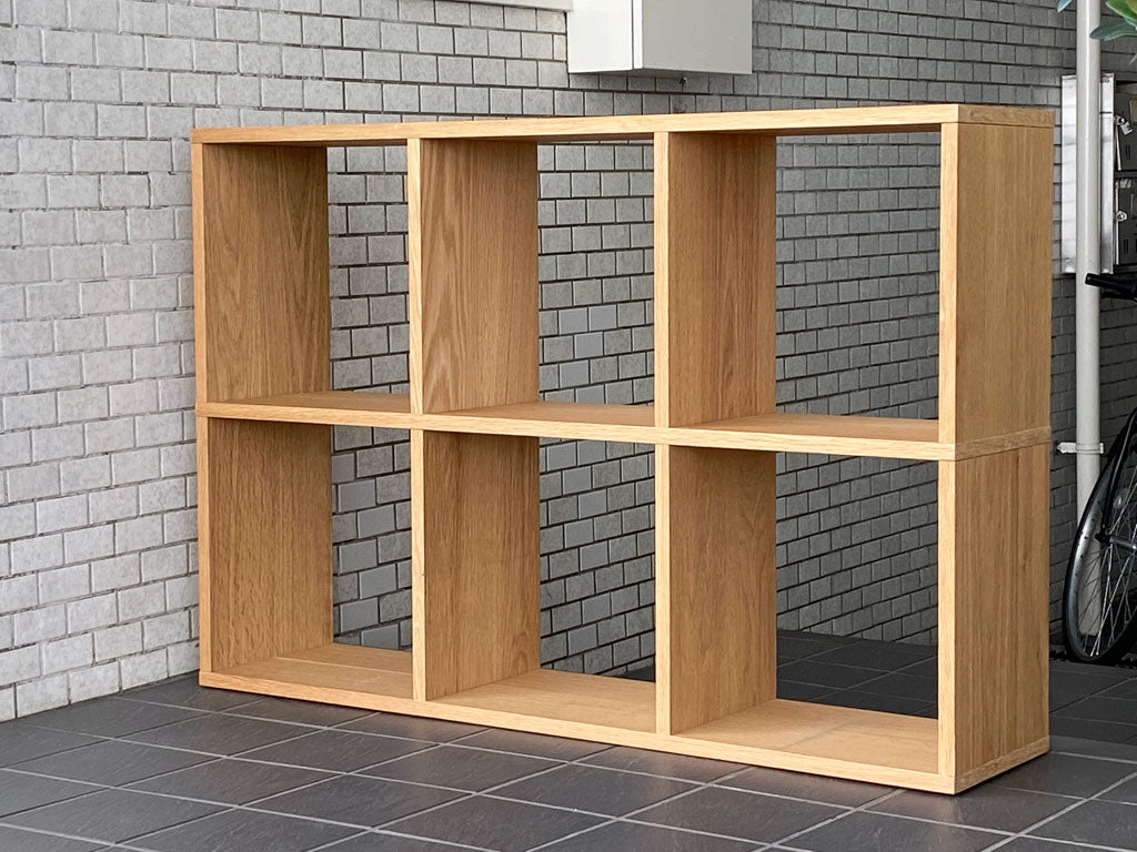 無印良品 MUJI スタッキングシェルフ 2段×3列 オーク材 ナチュラル シンプルデザイン 中古品 買い取りしました。