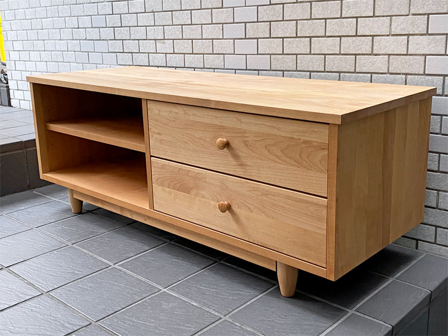 モモナチュラル MOMO natural コモ COMO LOW BOARD AVボード アルダー材 w120 ナチュラル 　中古品 買い取りしました。