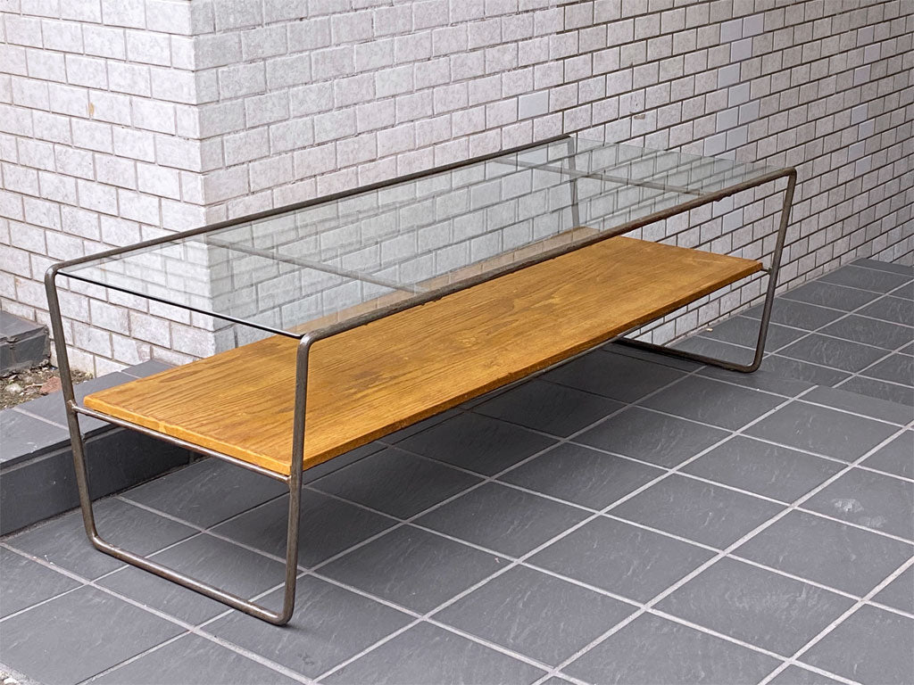 アデペシュ a.depeche ソコフ センターテーブル socph center table ガラストップ天板 インダストリアル  中古品 買い取りしました。