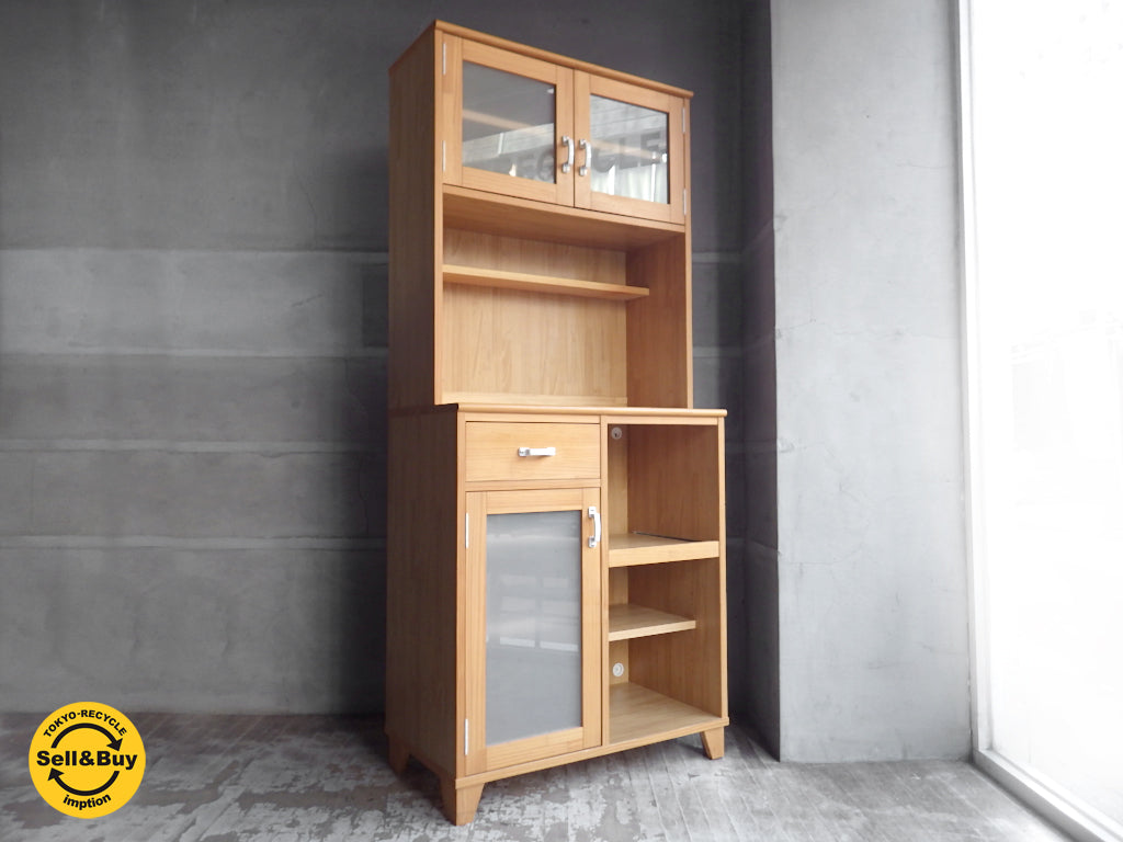 モモナチュラル Momo natural ランド LAND レンジボード 食器棚  中古品 買い取りしました。学芸大学店 出張買取もお任せ下さい。