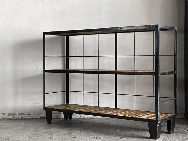 ジャーナルスタンダード ファニチャー journal standard furniture カルビ CALVI ワイドシェルフ 3段 古材 アイアン インダストリアル 中古品 買い取りしました。