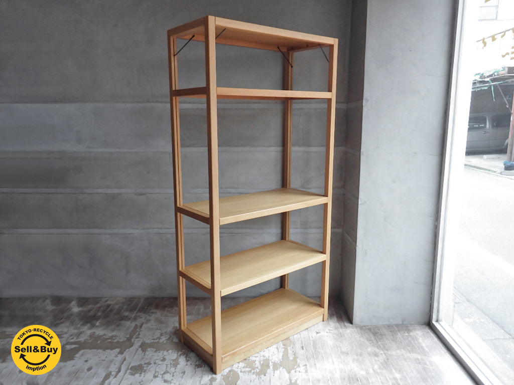 無印良品 MUJI オーク材 ユニットシェルフ H175cm 　中古品 買い取りしました。学芸大学店 出張買取もお任せ下さい。