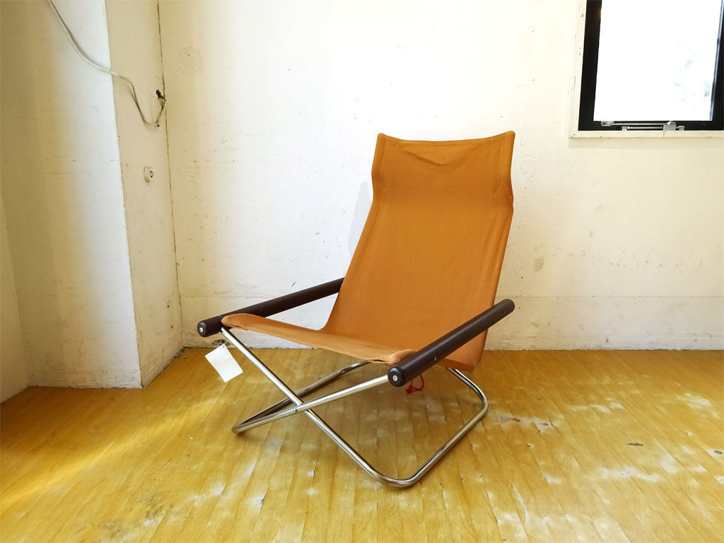 ニーチェア エックス Ny chair X フォールディングチェア キャメル 折畳 チェア 新居 猛 MoMA 中古品 買い取りしました。