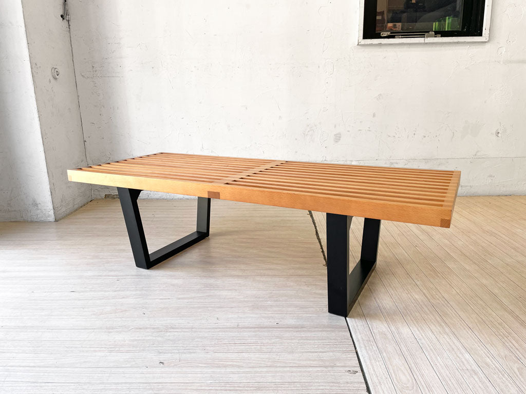 ジョージ ネルソン George Nelson プラットフォーム ベンチ Platform Bench テーブル ビーチ材 ミッドセンチュリーデザイン リプロダクト 中古品 買い取りしました。