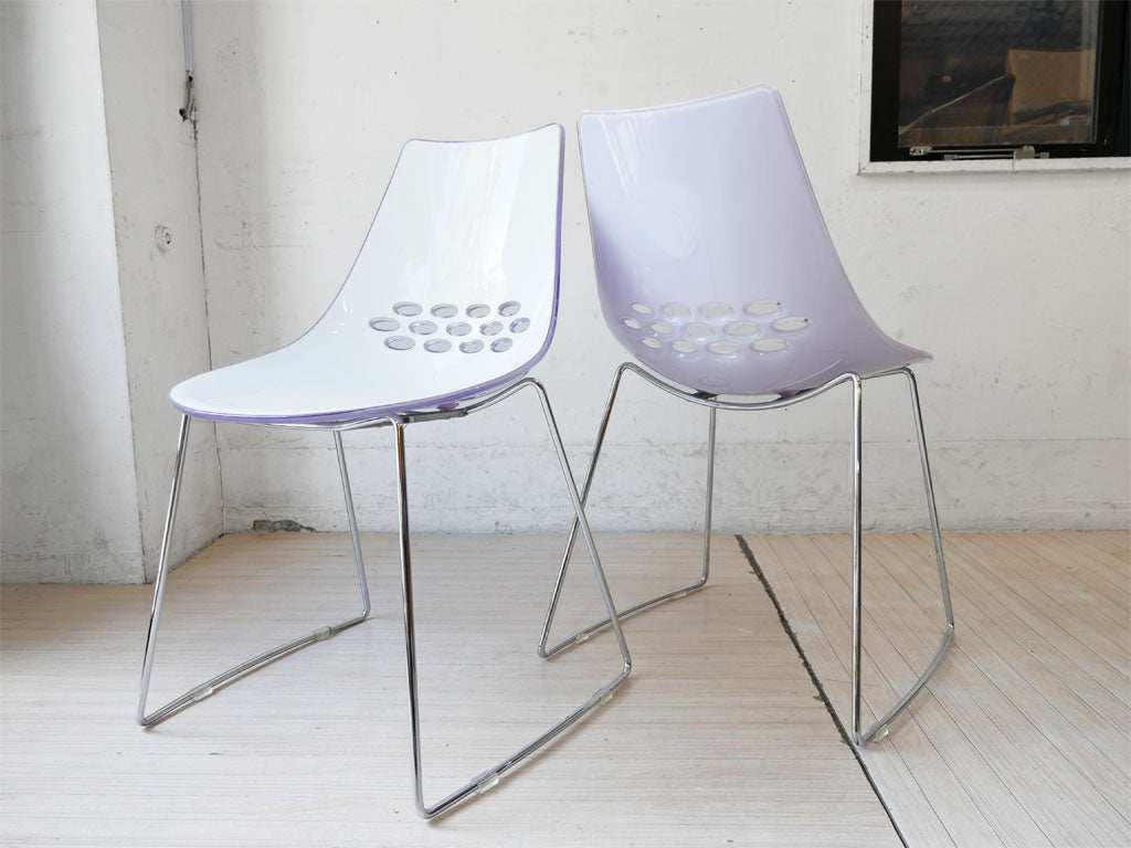 カリガリス Calligaris コヌビア connubia ジャム JAM ダイニングチェア ホワイト×クリア デザインスタジオ・アルキリボルト イタリアモダン 2脚セット 中古品 買い取りしました。