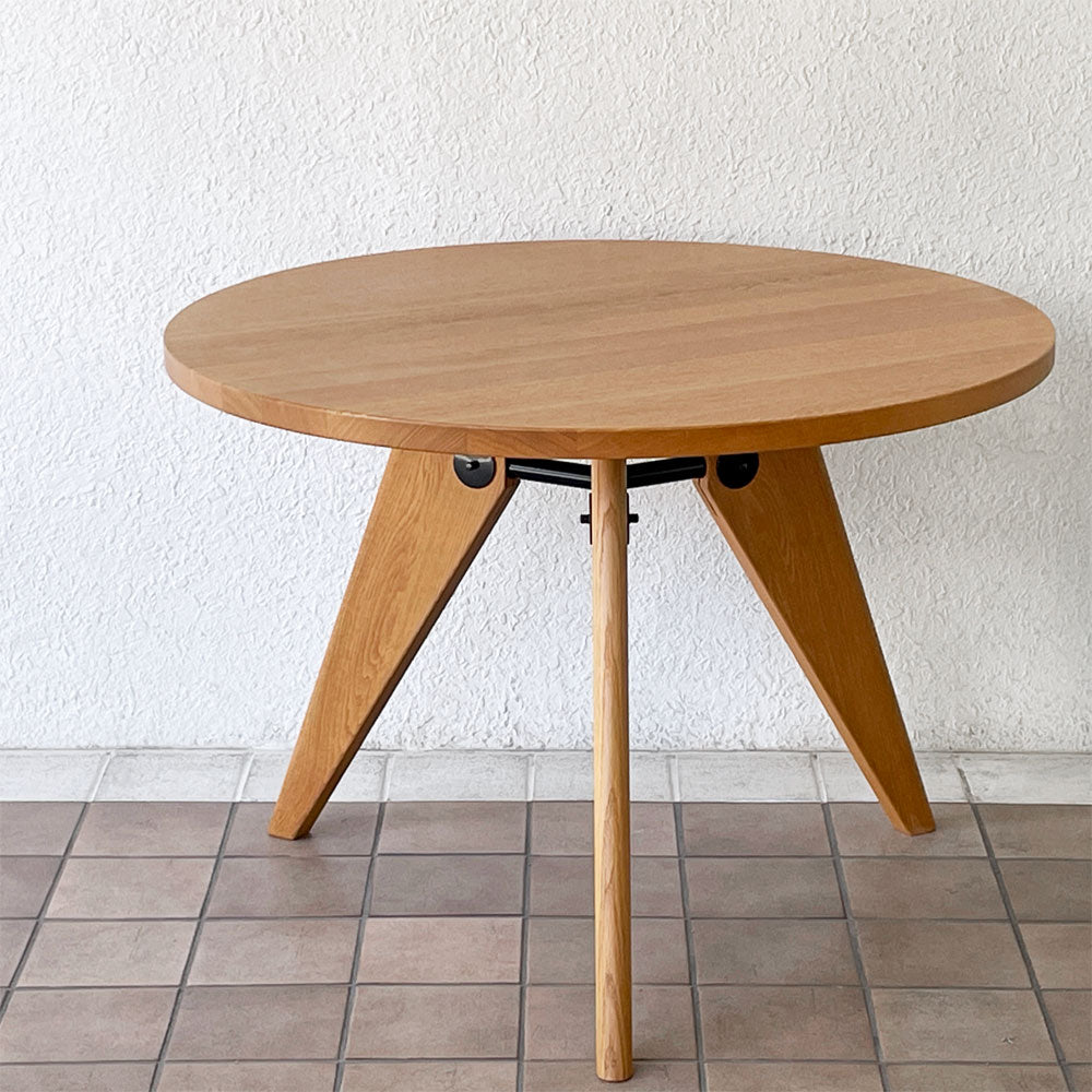  【用賀店】ヴィトラ vitra. ゲリドン Gueridon ダイニングテーブル ラウンド ナチュラルオーク 無垢材 Φ105cm ジャン・プルーヴェ 定価399,300円 買取させていただきました。