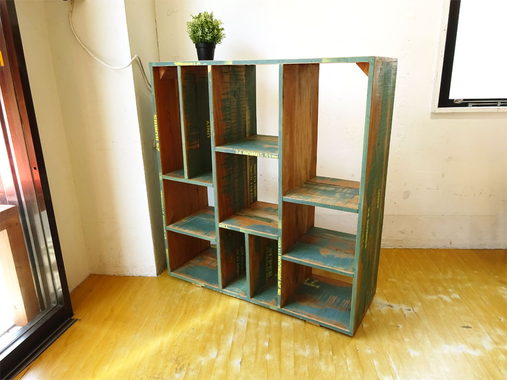 ジャーナルスタンダードファニチャー journal standard Furnitureドリュー DREUX オープンシェルフ 古材 ミリタリーテイスト 廃番 中古品 買い取りしました。