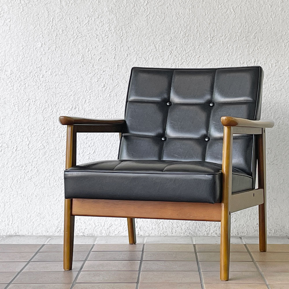 【用賀店】カリモク60 karimoku60 Kチェア 1シーター ソファ スタンダードブラック 60's レトロモダン ミッドセンチュリーデザイン 買取させていただきました。