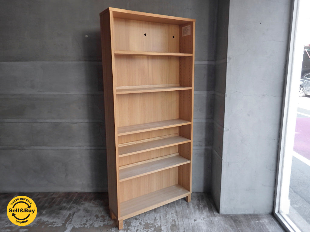 無印良品 MUJI タモ材 組み合わせて使える木製収納 ミドルタイプ 本棚 キャビネット ブックシェルフ 奥行21cm 　中古品 買い取りしました。学芸大学店 出張買取もお任せ下さい。