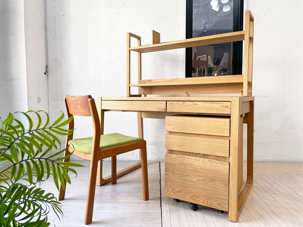 アクタスキッズ ACTUS KIDS フォピッシュ foppish 学習机&チェスト セット オーク材 W110cm デスク & ワゴン ナチュラル ～ 子供から大人まで、ず~っと。～