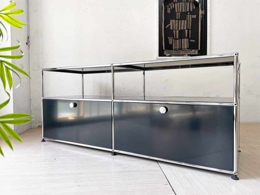 ユーエスエムハラー USMハラー USM Haller モジュラーファニチャー エクステンションドア グラファイトブラック 2列2段 参考定価￥273,800- 中古品 買い取りしました。