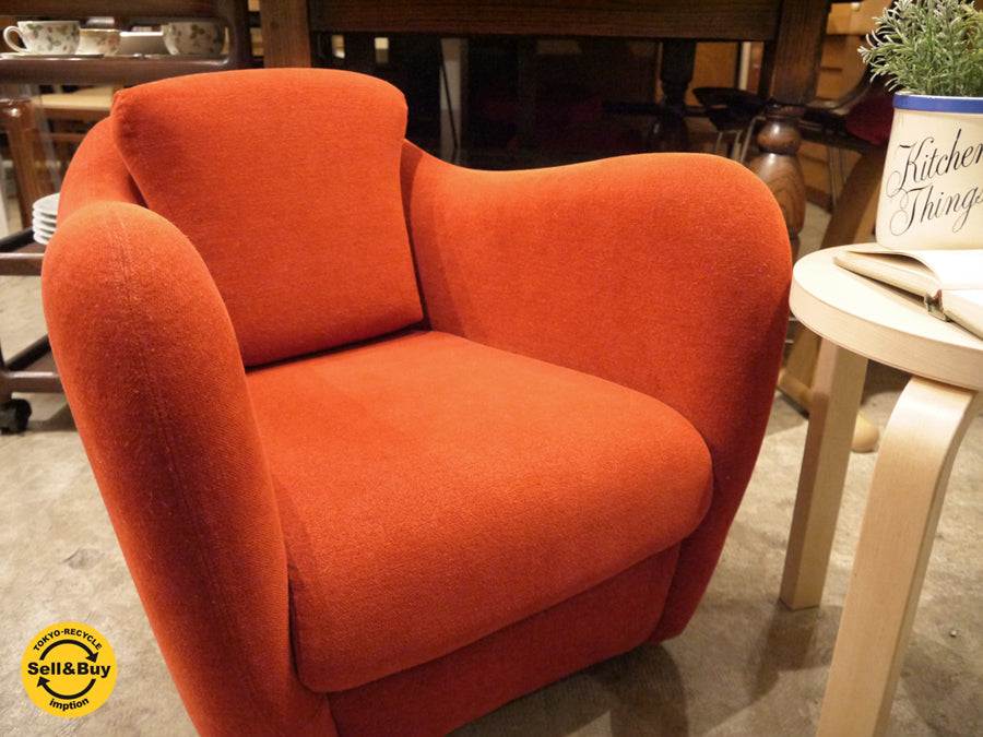 イデー IDEE ミニミラーアームチェア MINI MILLER ARM CHAIR 一人掛けソファ レッド ～デザイン、機能性共に良しの人気シリーズ～ 【 買取と販売とレンタルのお店 】