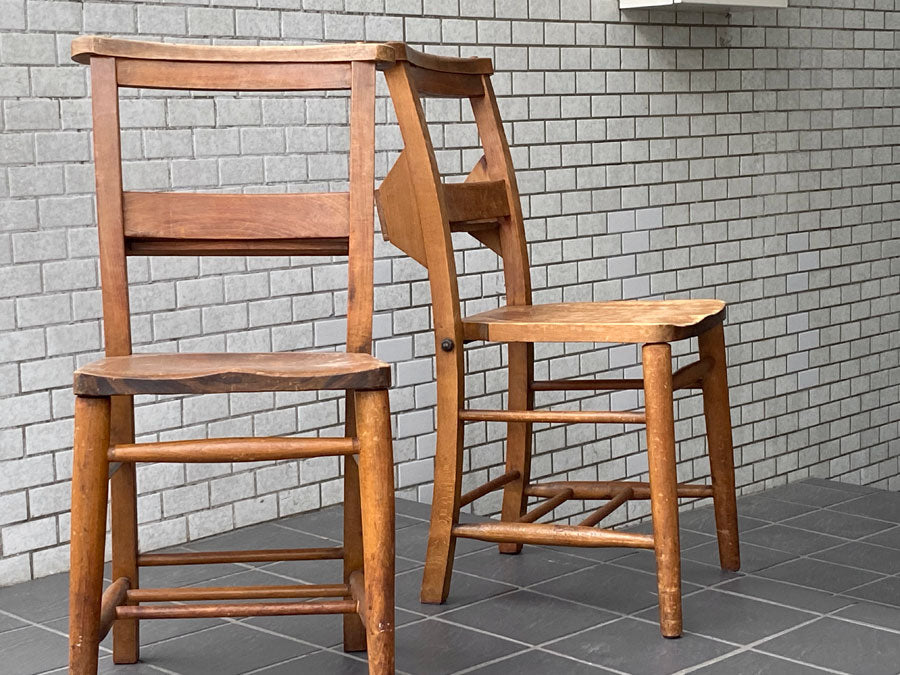 UKビンテージ UK Vintage チャーチチェア Church Chair ダイニングチェア エルム材 バイブルボックス 英国家具 ～祈りと共にあった椅子～