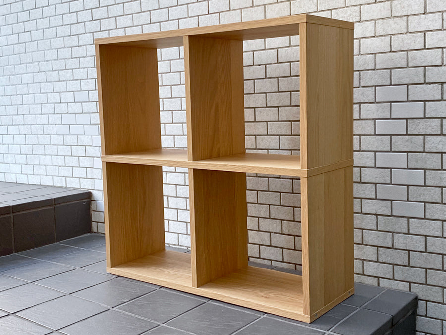 無印良品 MUJI スタッキングシェルフ 2段1列 オーク材 ナチュラル シンプルモダン　中古品 買い取りしました。