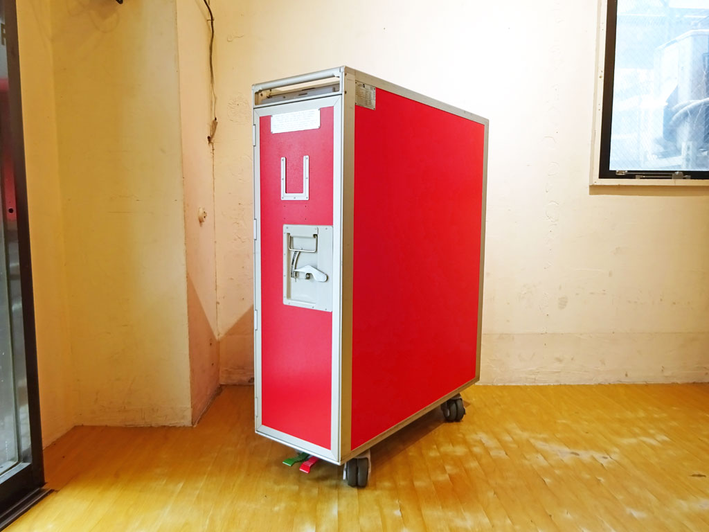 エアアジア・ジャパン Air Asia Japan ミールカート サービストローリー 機内食運搬用 フルサイズ ギャレーカート ～希少なエアバス機内什器をインテリアに