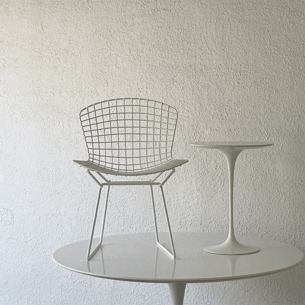 Knoll 420 Side Chair Harry Bertoia ＆ Tulip Table Eero Saarinen ～鋼の彫刻と、咲く一輪の花～