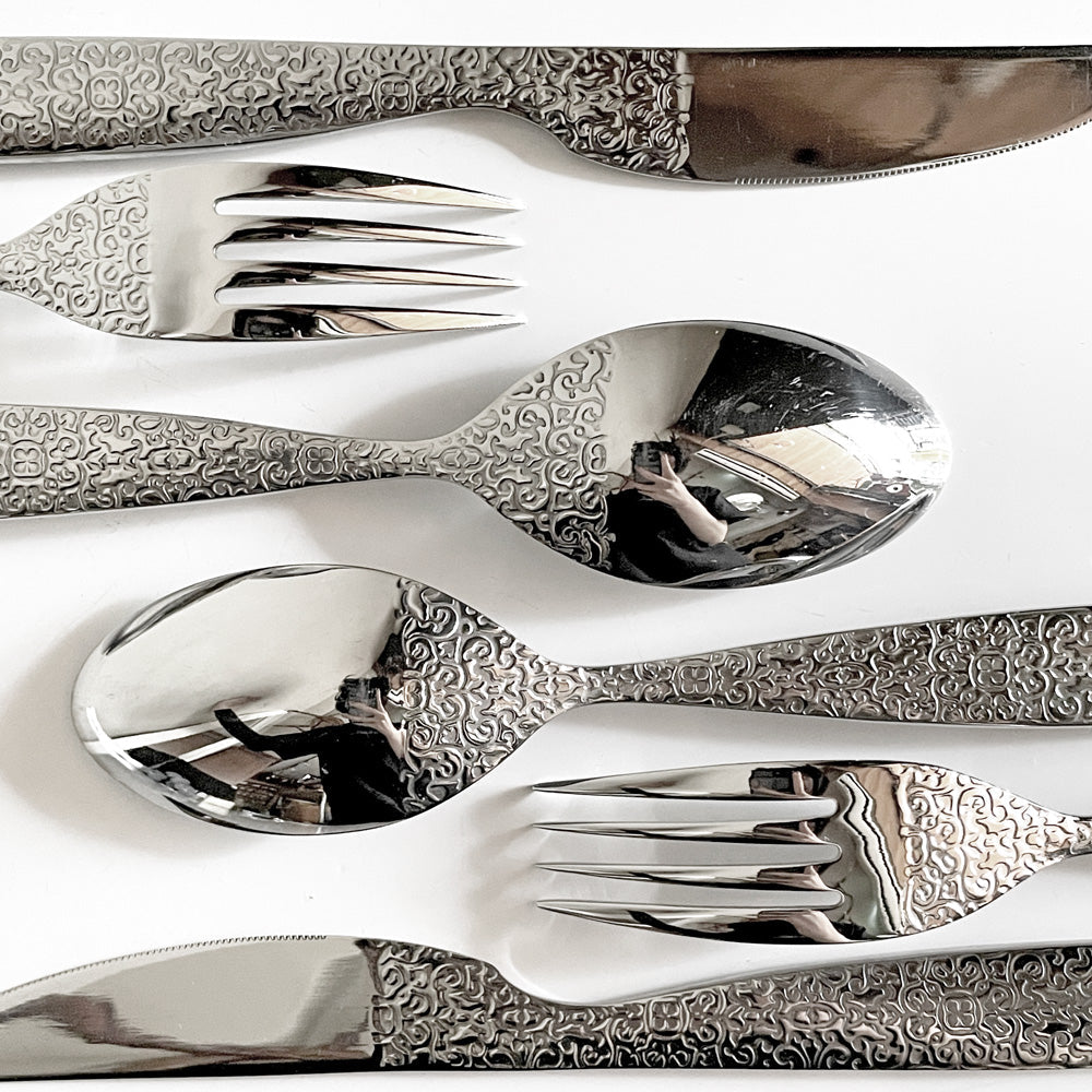 アレッシィ ALESSI ドレスド Dressed カトラリー ナイフ・フォーク・スプーン セット Marcel Wanders イタリア ～特別な機会や日常の食事のために～