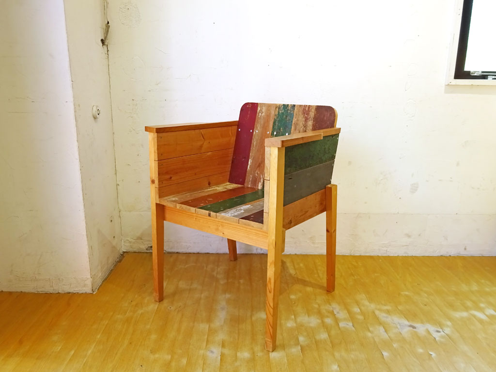 ピート・ヘイン・イーク Piet Hein Eek スクラップウッド アームチェア Scrapwood Arm Chair オランダ シボネ取扱 ～ ヨーロピアンが考える循環型リサイクル社会