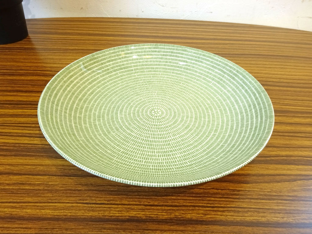 アラビア ARABIA 24hAvec アベック グリーン 24cm 旧ロゴ 王冠ロゴ 北欧食器 中古品 買い取りしました。