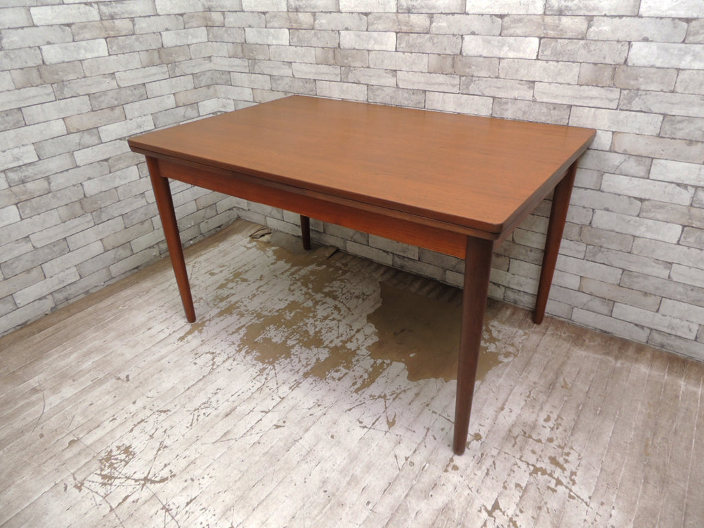 北欧 ビンテージ Scandinavian vintage チーク材 EX エクステンション ダイニングテーブル 伸長式 デンマーク  中古品 買い取りしました。