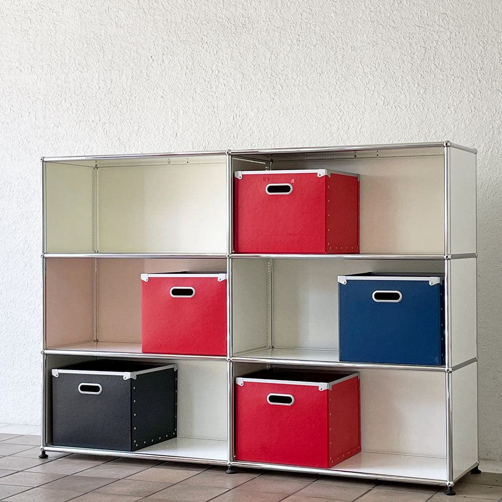  【用賀店】ユーエスエムハラー USMハラー USM Haller モジュラーファニチャー キャビネット シェルフ 2列3段 オープン×6 W152×H109cm 純正パスコボックス5個付 買取させていただきました。