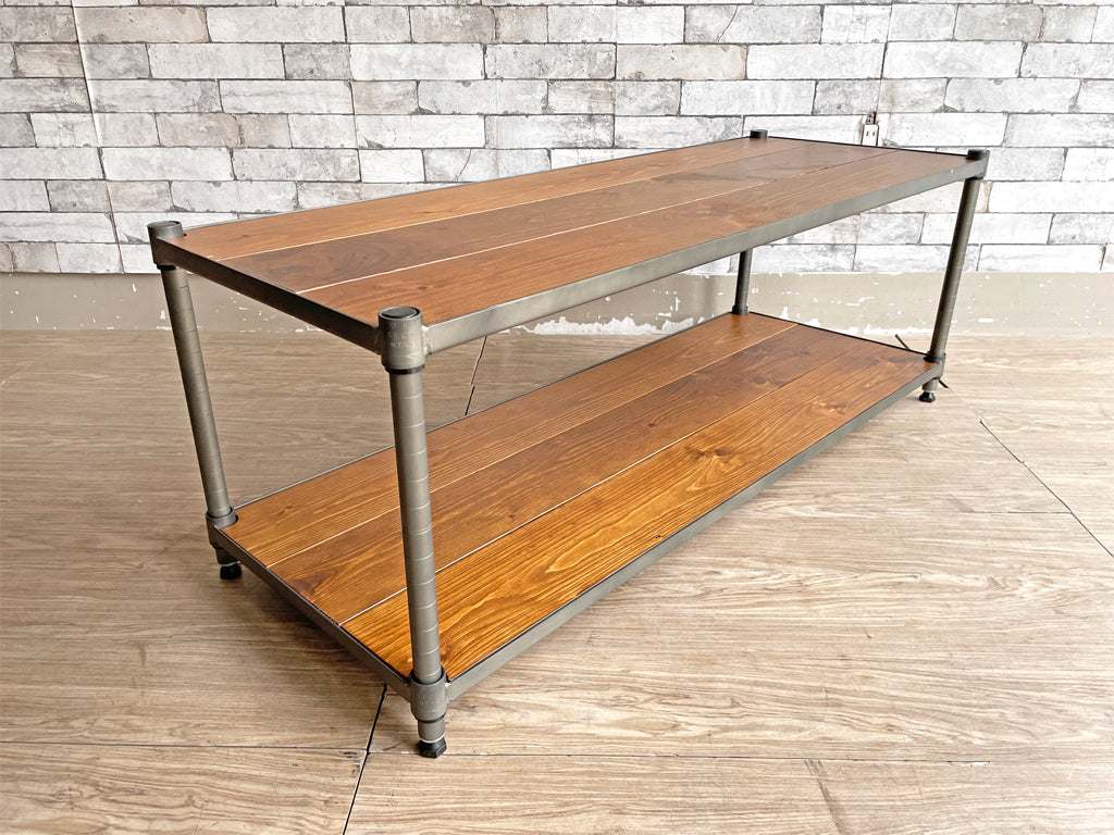 ホームエレクタービンテージ HOME ERECTA VINTAGE AVボード 2段シェルフ ラギッドシダー インダストリアル 定価￥42,900- 中古品 買い取りしました。