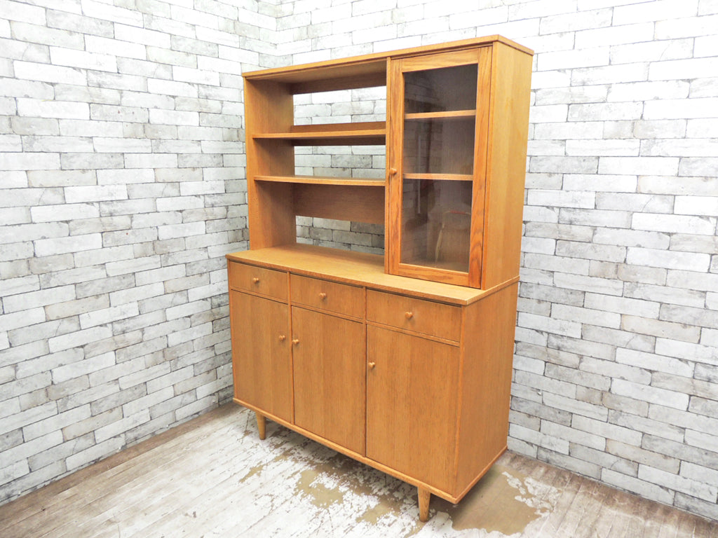 モモナチュラル Momo Natural ベント VENT オーク材 キッチンボード カップボード 食器棚   中古品 買い取りしました。