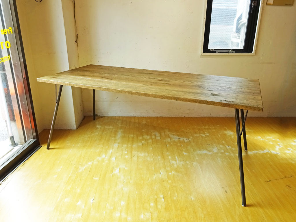 ジャーナルスタンダードファニチャー journal standard Furniture サンク SENS ダイニングテーブル Lサイズ オーク材 アイアン脚 インダストリアル 中古品 買い取りしました。