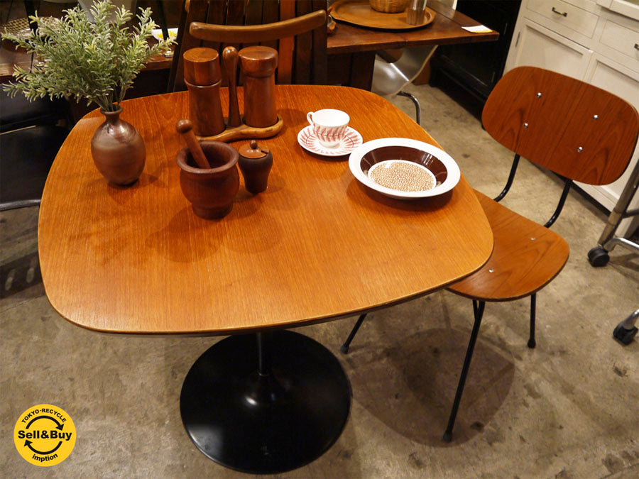 グラフ graf プランクトン チェア テーブル Plankton chair table チーク材 ～コンパクトサイズが嬉しい、『 プランクトン 』のテーブルと椅子。～ 【 買取と販売とレンタルのお店 】