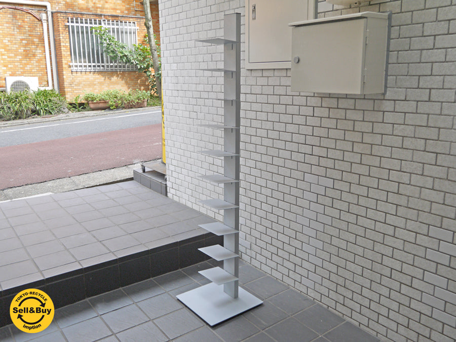 シンテシ SINTESI サピエンスブックタワー 10段 グレー ブルーノ・レイナルディ タワー型シェルフ イタリア 本棚　中古品 買い取りしました！ 自由が丘店 出張買取もお任せください。