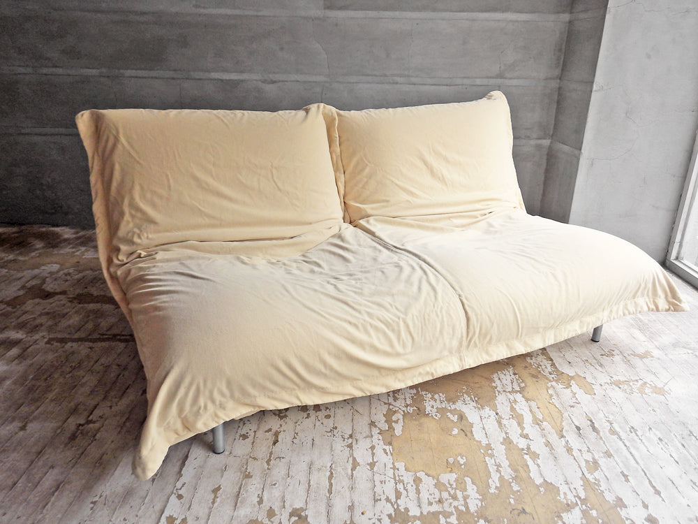 リーンロゼ ligneroset カラン CALIN 2P ソファ タイプ1 カバーリング ファブリックシート 無段階リクライニング スチールレッグ パスカル・ムールグ 中古品 買い取りしました。