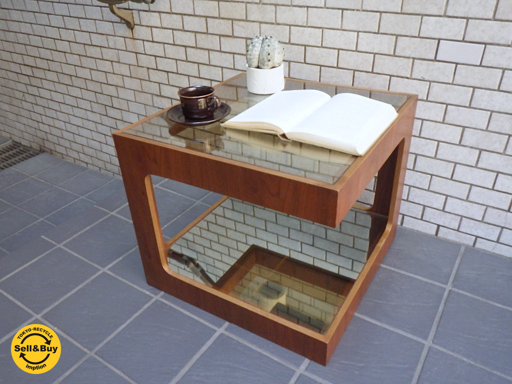 モーダ エン カーサ moda en casa ダイス50 daice50 ミラーガラス ウォールナット コーヒーテーブル ～単体でもお部屋にアーバンな雰囲気をもたらす～ 【 買取と販売とレンタルのお店 】