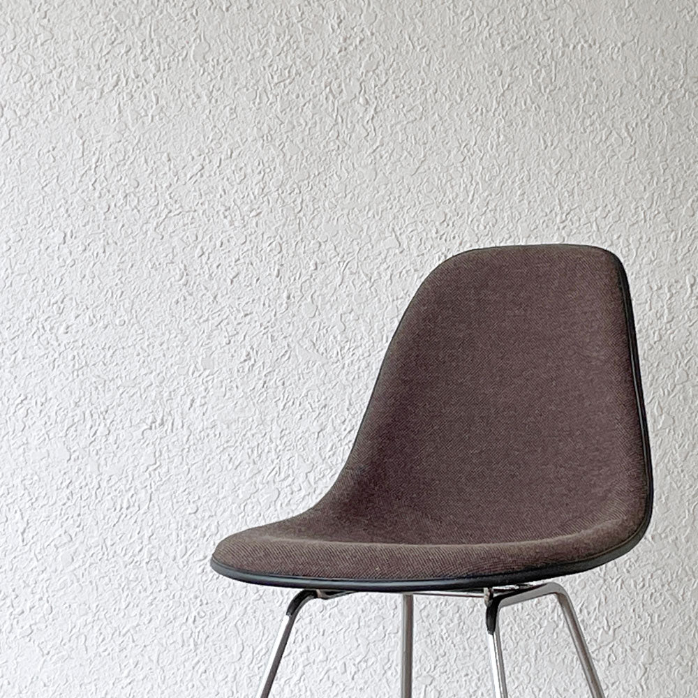 ハーマンミラー Herman Miller サイドシェルチェア MFS製 FRP アプホルスター ファブリック Hベース イームズ ビンテージ 張替え済 ～時を刻む、日本のイームズ～
