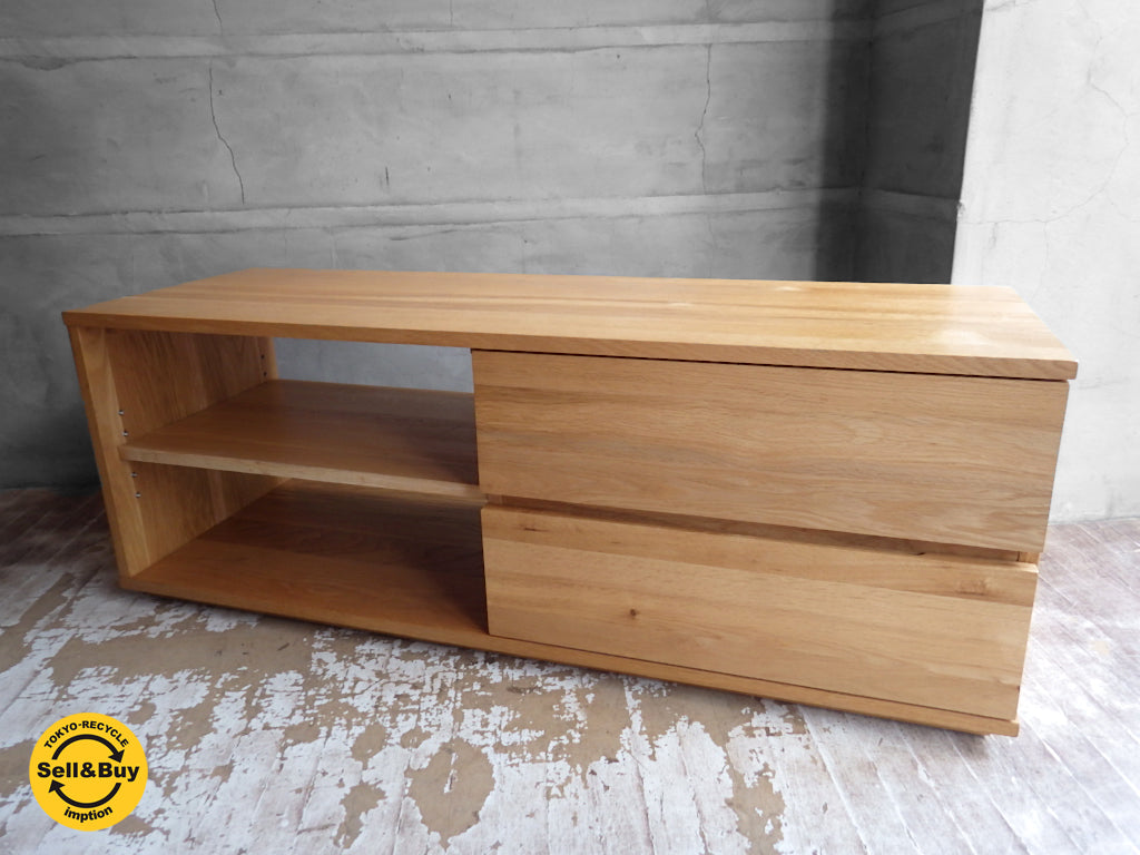 無印良品 MUJI 無垢材 オーク材 AVラック 幅120cm　中古品 買い取りしました。学芸大学店 出張買取もお任せ下さい。