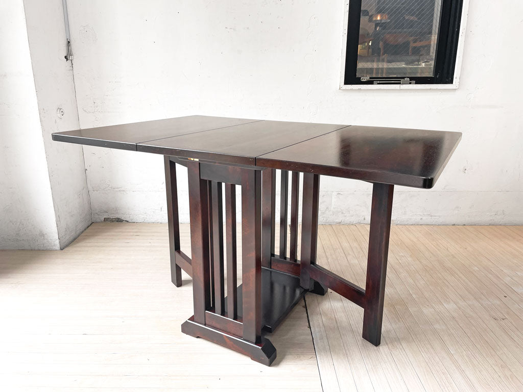 北海道民芸家具 #430型 バタフライ ダイニングテーブル 伸長式 樺無垢材 民芸家具 参考価格20万円 中古品 買い取りしました。