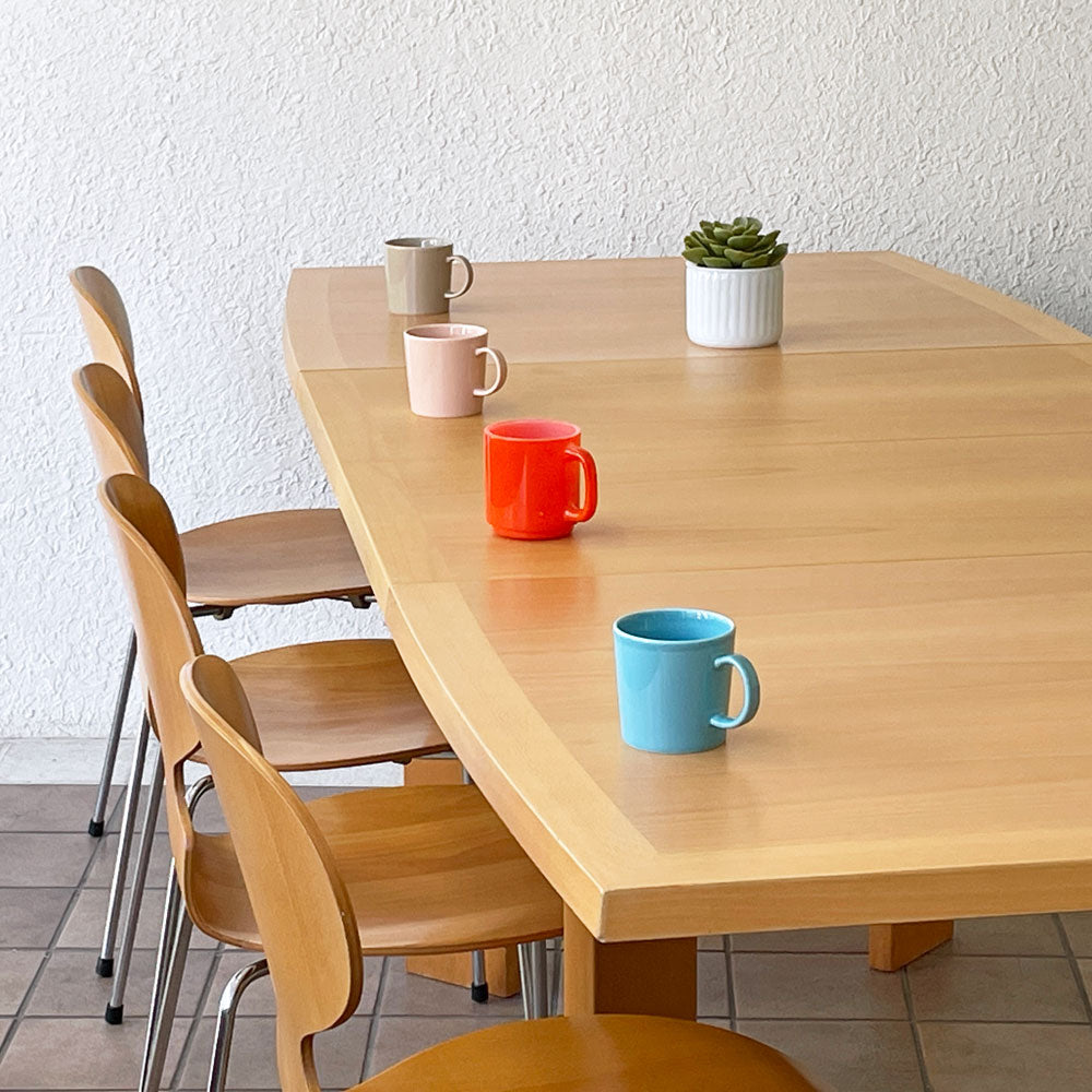 スコービー Skovby SM21K メープル材 エクステンション 伸長式 ダイニングテーブル W143-188-233cm 北欧家具 デンマーク ～デンマークデザインの懐の深さが伺える逸品～