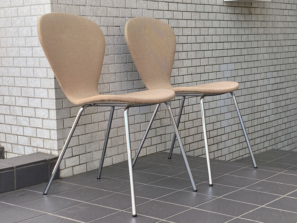 イデー IDEE カルバス CALEBASSE スタッキングチェア ダイニングチェア ベージュ系 ファブリック シンプルモダン 中古品 買い取りしました。