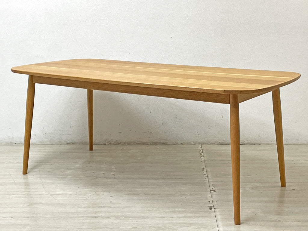 無印良品 MUJI ダイニングテーブル オーク材 丸脚 楕円 W180cm ナチュラルスタイル 中古品 買い取りしました。