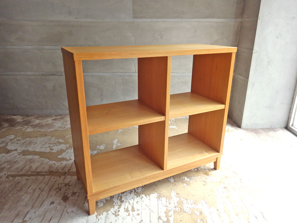 無印良品 MUJI タモ材 木製オープンシェルフ オープンラック 2×2 ナチュラルウッド 廃番 中古品 買い取りしました。