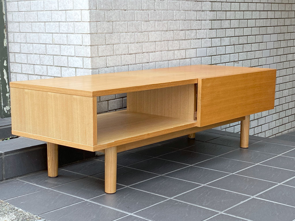 無印良品 MUJI AVボード タモ材 スライド扉 ナチュラルスタイル 幅120cm 廃盤 中古品 買い取りしました。