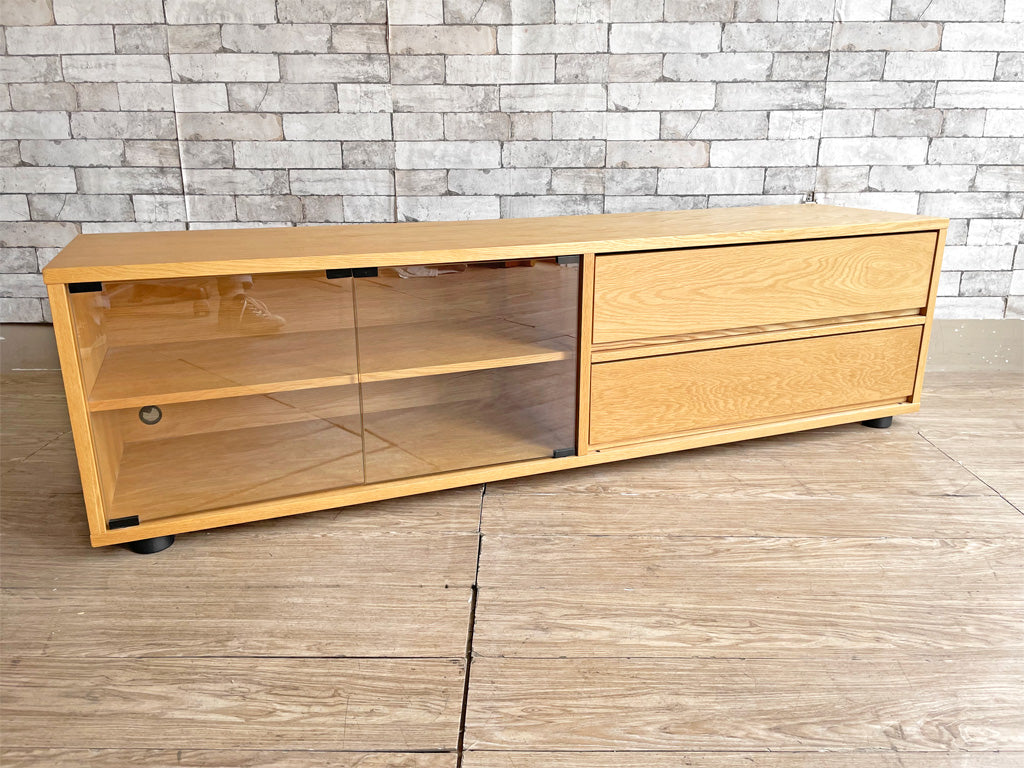 無印良品 MUJI スタッキングキャビネット AVボード 幅162.5cm オーク材 ナチュラル 中古品 買い取りしました。
